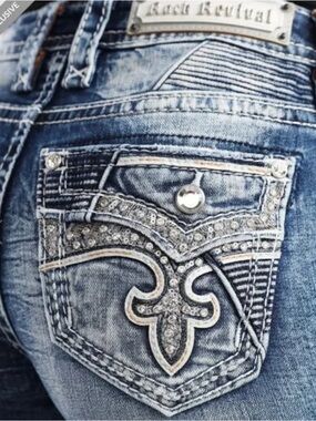 ROCK REVIVAL Yui Mid-Rise Boot Stretch Jean 27